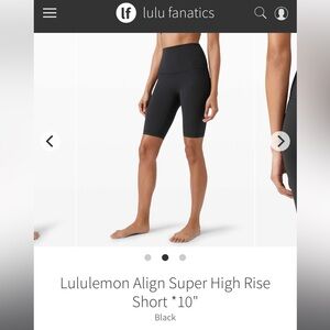 Lululemon NWT Align HR Shorts 10” ****